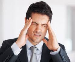 man with headache